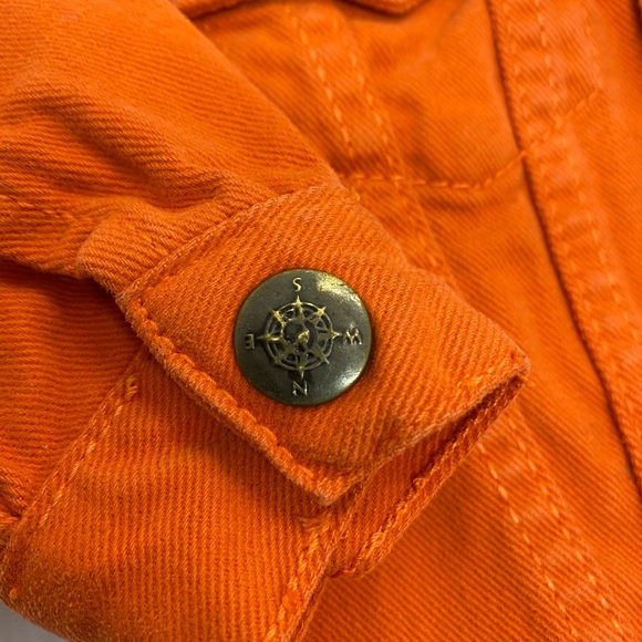 643 - EUC Illinois University Orange Denim Infant Baby Jacket 12m - Picture 4 of 7